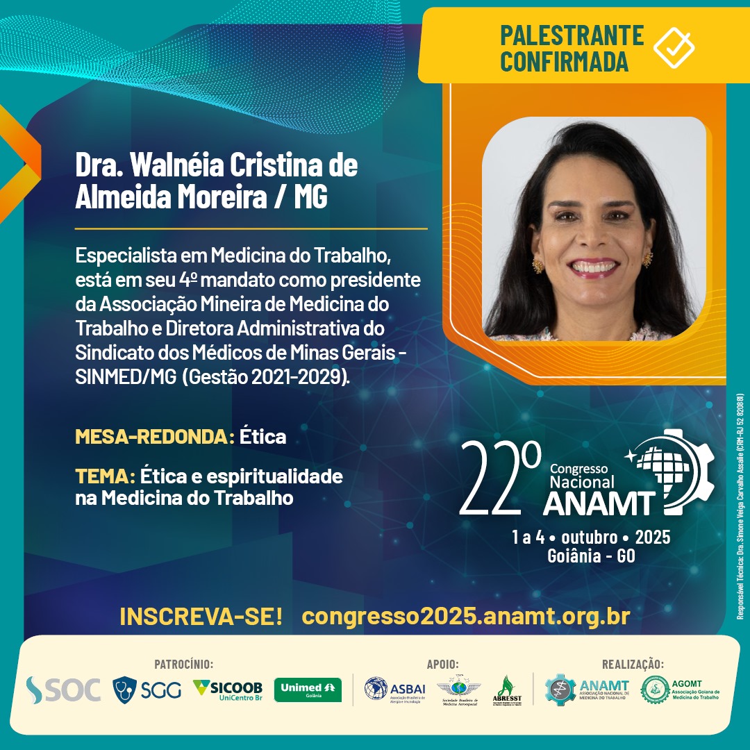 Post 92 - 22º Congresso ANAMT - Walneia Moreira