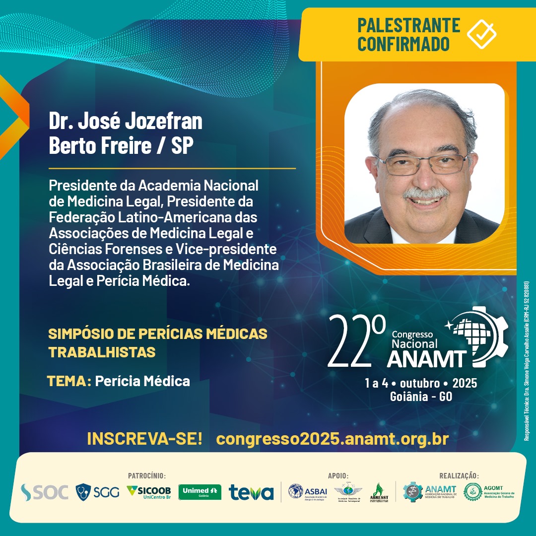Post 94 - 22º Congresso ANAMT - José Jozefran Berto Freire