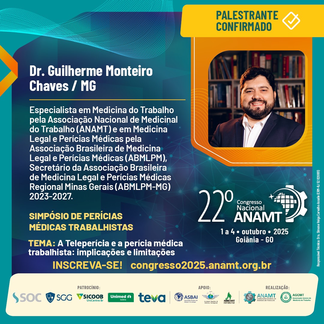 Post 96 - 22º Congresso ANAMT - Guilherme Monteiro Chaves