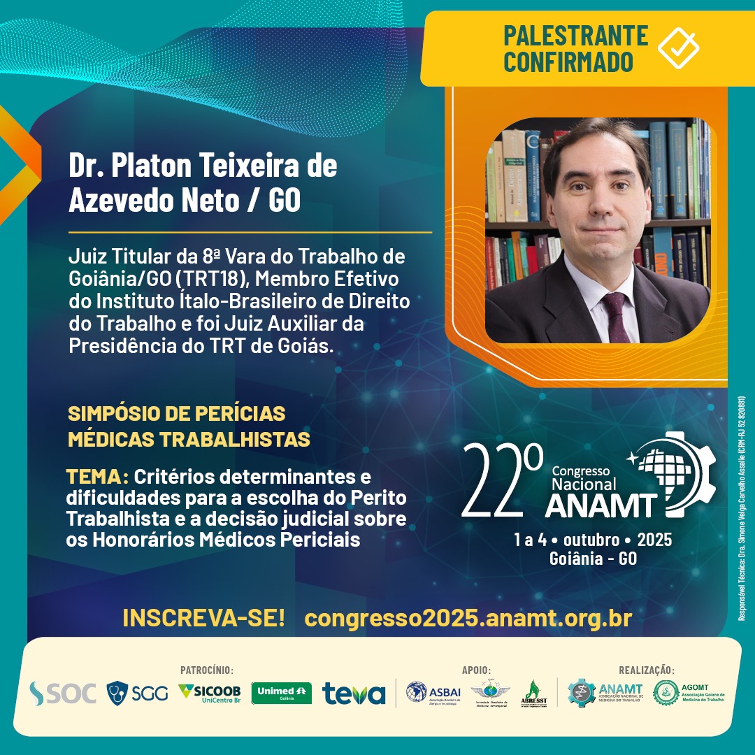 Post 98 - 22º Congresso ANAMT - Platon Teixeira de Azevedo Neto