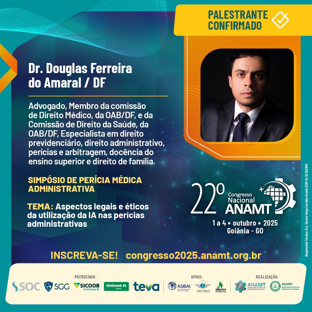 Post 112 - 22º Congresso ANAMT - Douglas Ferreira do Amaral