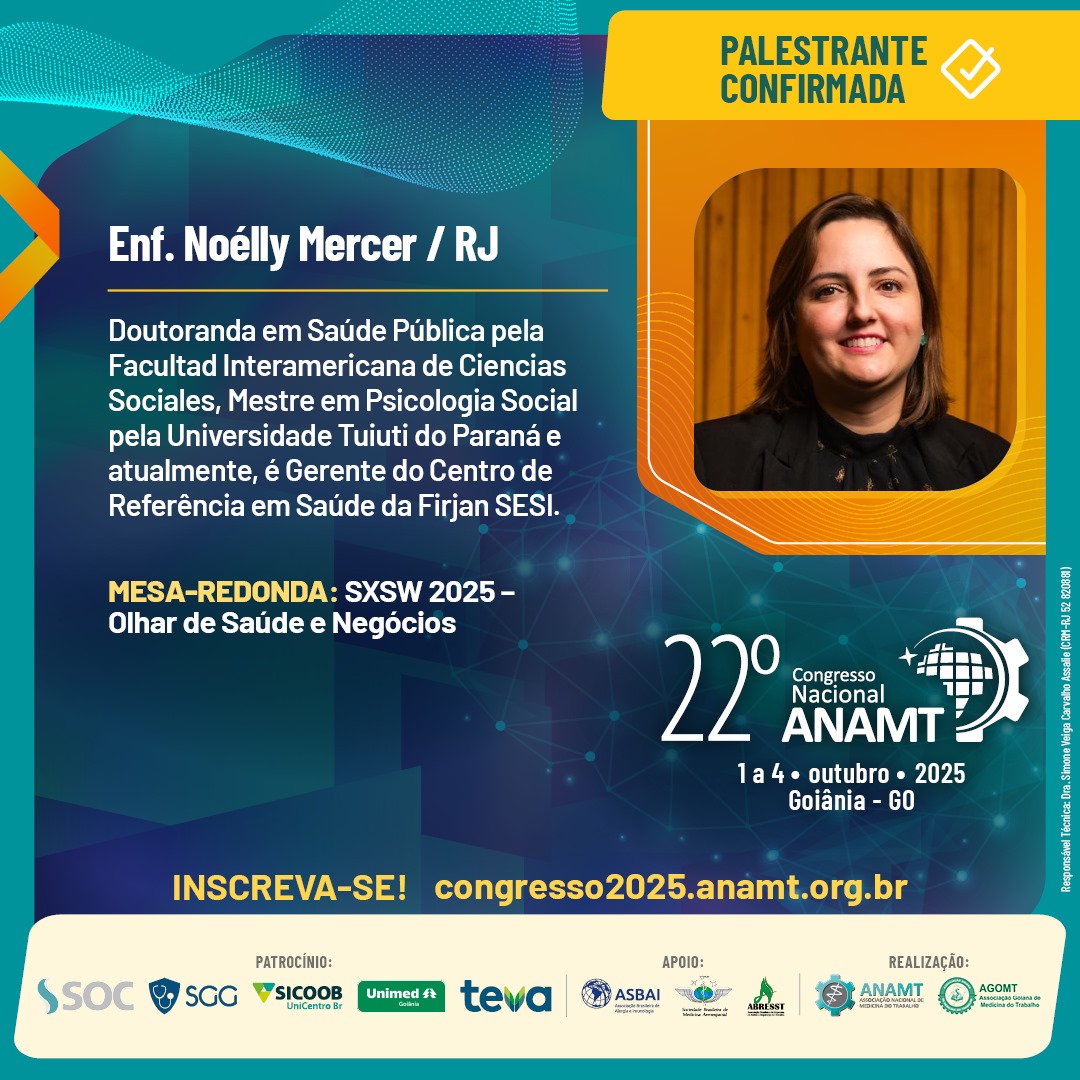 Post 114 - 22º Congresso ANAMT - Noélly Mercer