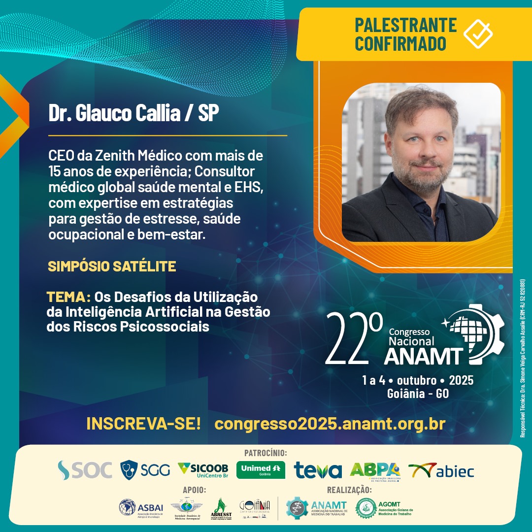 Post 119 - 22º Congresso ANAMT - Glauco Callia