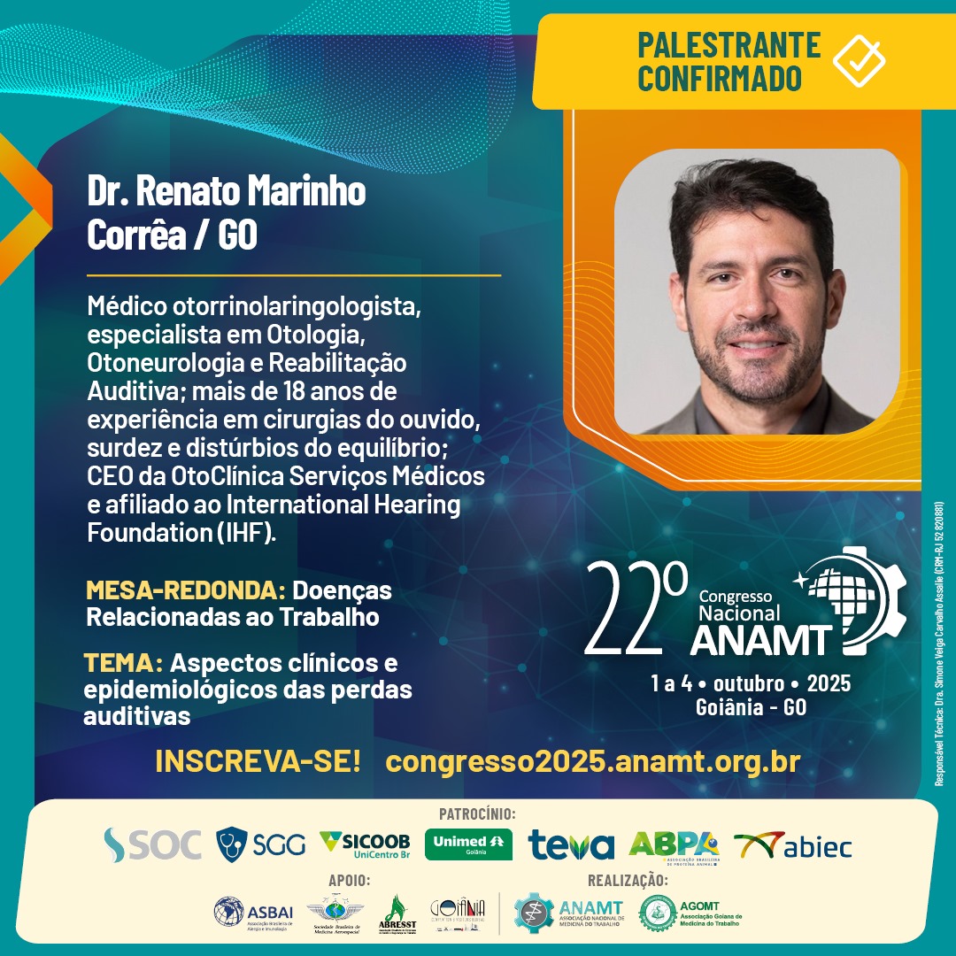 Post 121 - 22º Congresso ANAMT - Renato Marinho Correa