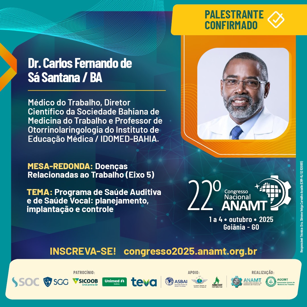 Post 39 - 22º Congresso ANAMT - Carlos Fernando de Sá Santana-v2